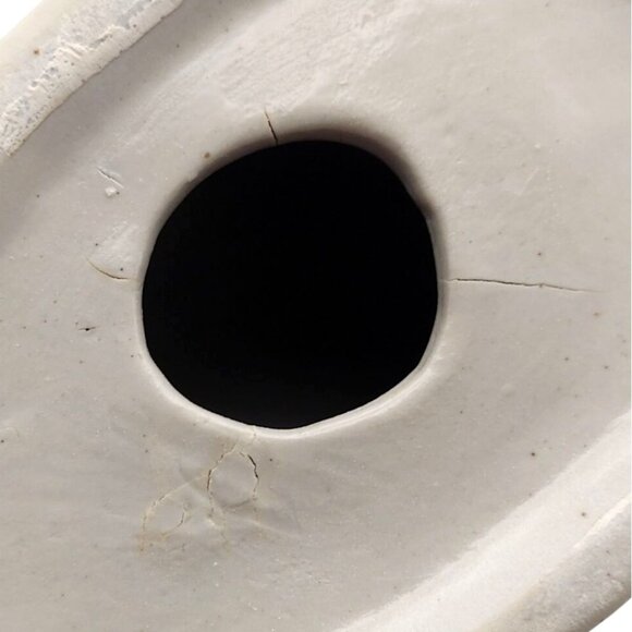 Hand Painted Chinoiserie Blue White Bunny Figurine Glazed Ceramic Easter Rabbit - Picture 7 of 9